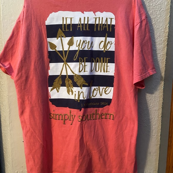 Pink SIMPLY SOUTHERN T shirt !! - Picture 2 of 3